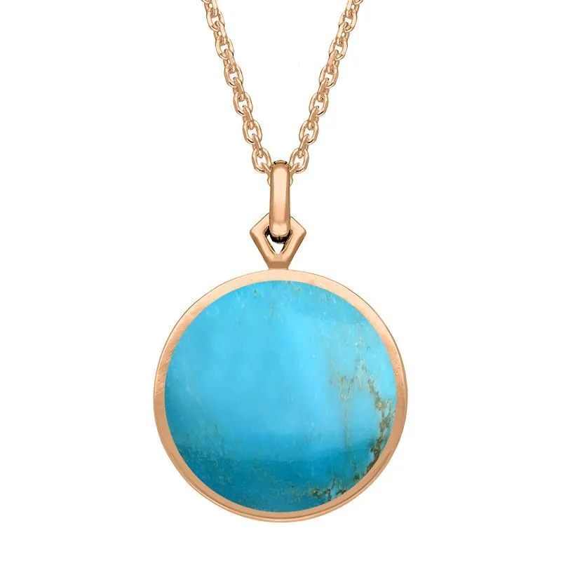 9ct Rose Gold Turquoise Flore Filigree Necklace sold by Jura Watches product image thumbnail 2