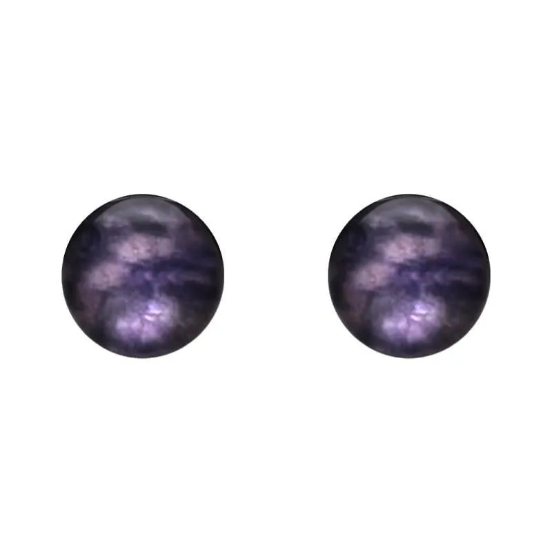 White Gold Blue John 10mm Ball Stud Earrings sold by Jura Watches