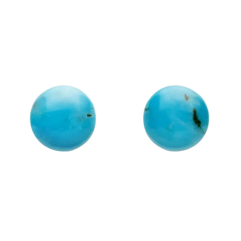Yellow Gold Turquoise 5mm Ball Stud Earrings sold by Jura Watches