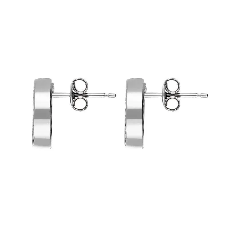 Sterling Silver Blue John Peak District Millstone Stud Earrings sold by Jura Watches product image thumbnail 2