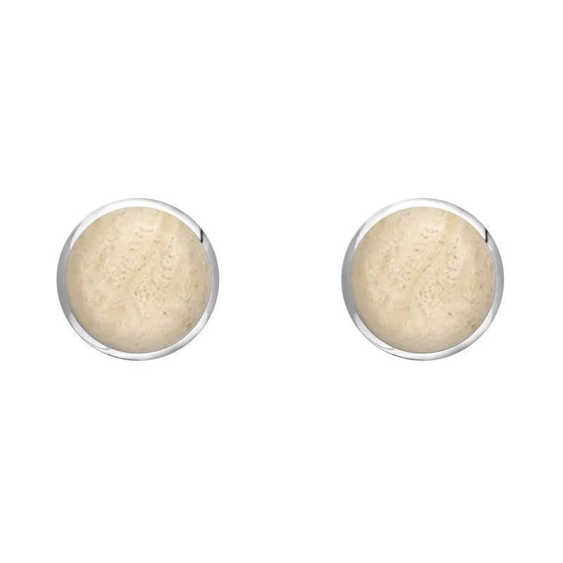 Sterling Silver Coquina 5mm Classic Small Round Stud Earrings sold by Jura Watches