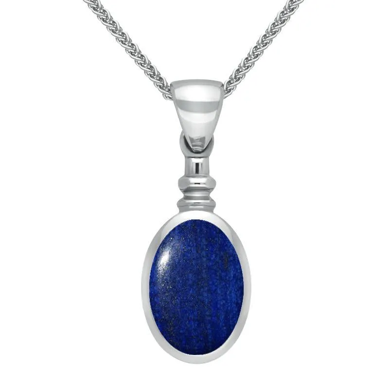Sterling Silver Lapis Lazuli Bottletop Necklace sold by Jura Watches