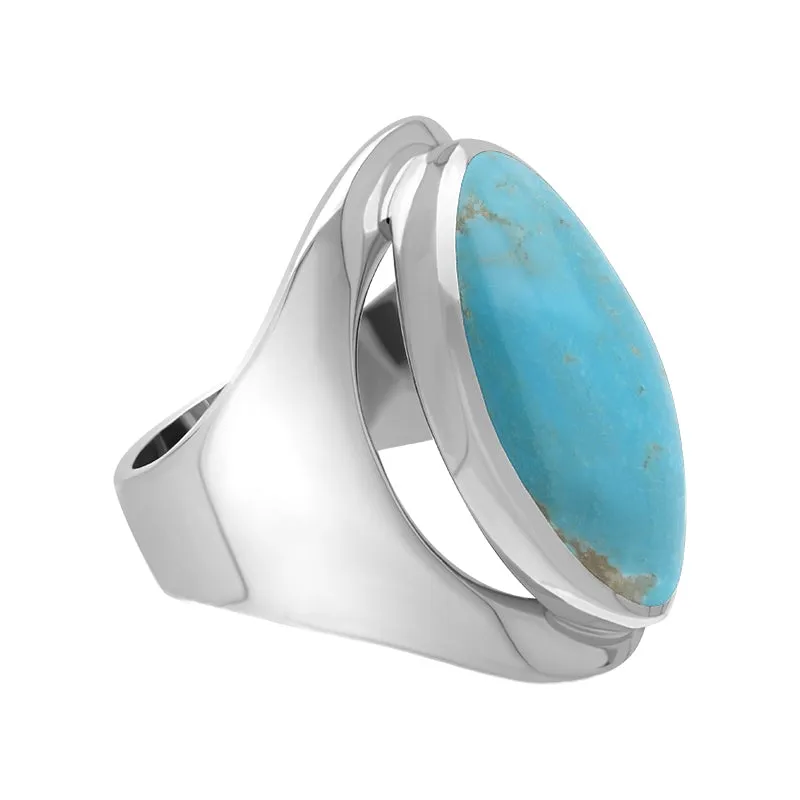 Sterling Silver Turquoise Medium Oval Ring sold by Jura Watches product image thumbnail 2