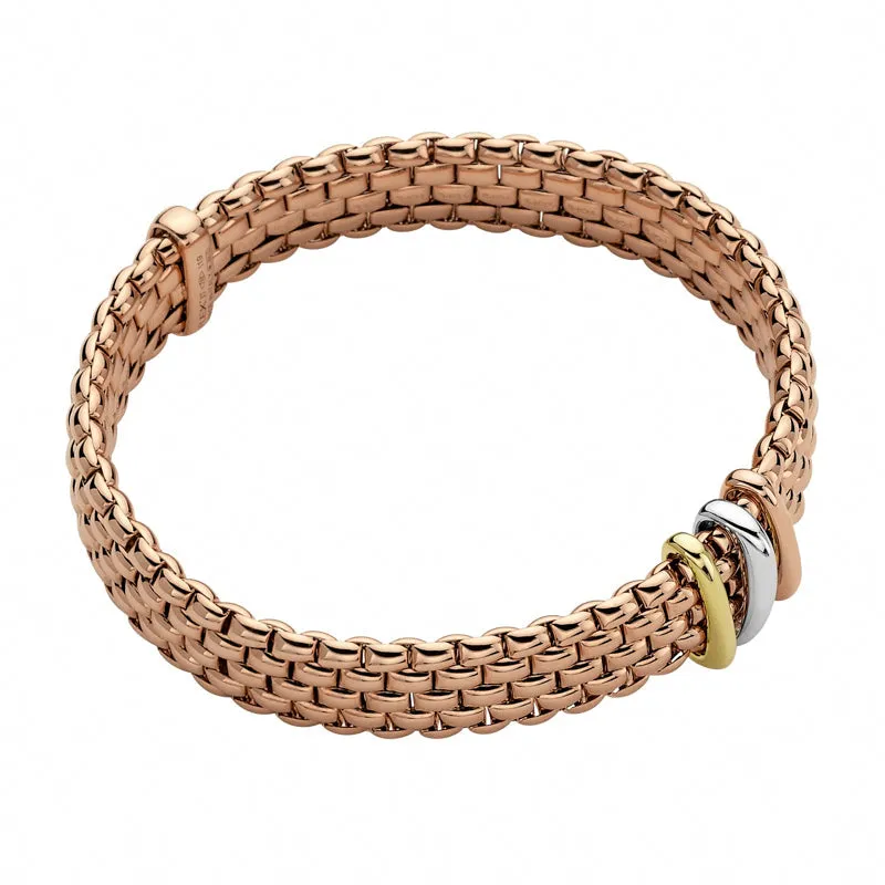 Fope Panorama 18ct Rose Gold Mixed Rondelle Bracelet sold by Jura Watches product image thumbnail 2