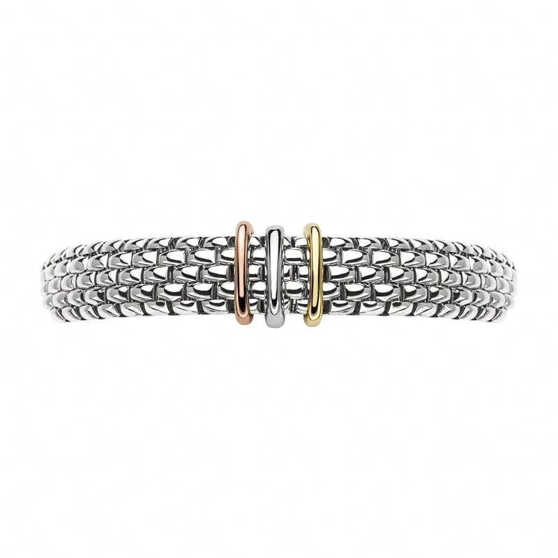 Fope Panorama 18ct White Gold Mixed Rondelle Bracelet sold by Jura Watches product image thumbnail 3