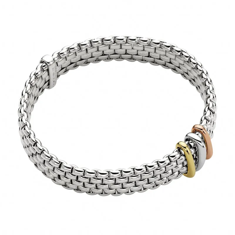 Fope Panorama 18ct White Gold Mixed Rondelle Bracelet sold by Jura Watches product image thumbnail 2