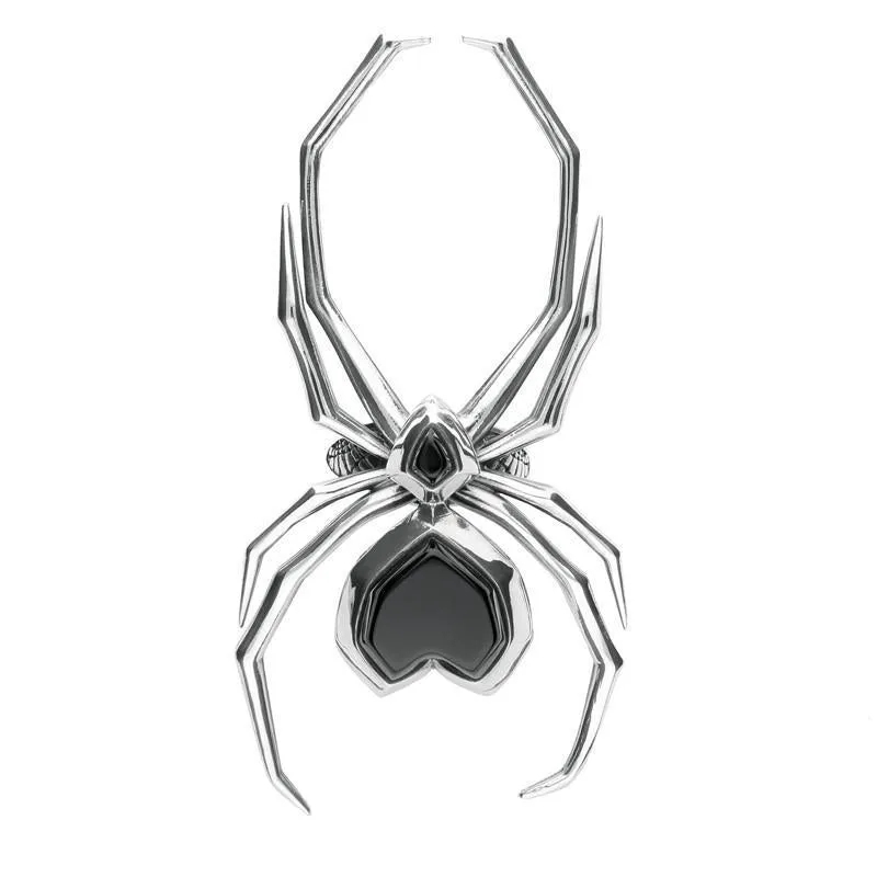 Sterling Silver Whitby Jet Gothic Large Spider Ring sold by Jura Watches product image thumbnail 2