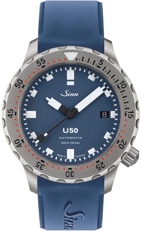 Sinn U50 B Blue Rubber Watch sold by Jura Watches