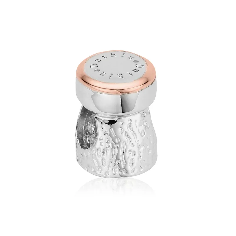 Clogau Milestones Sterling Silver Champagne Cork Charm made by Jura Watches