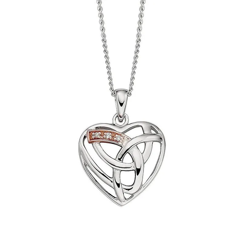 Clogau Eternal Love Sterling Silver Diamond Necklace D sold by Jura Watches