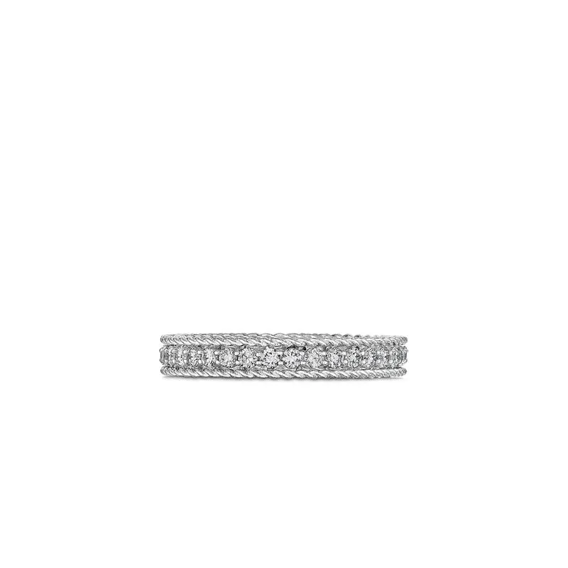 Roberto Coin Diamond Princess 18ct White Gold 0.43ct Diamond Ring D sold by Jura Watches