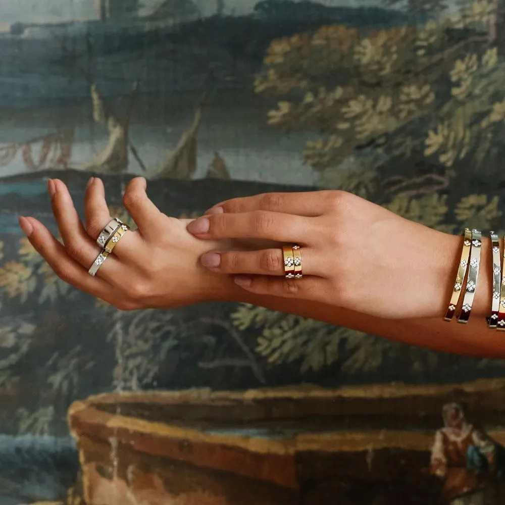 Roberto Coin Love in Verona 18ct White Gold Diamond 6mm Wide Ring D sold by Jura Watches product image thumbnail 3