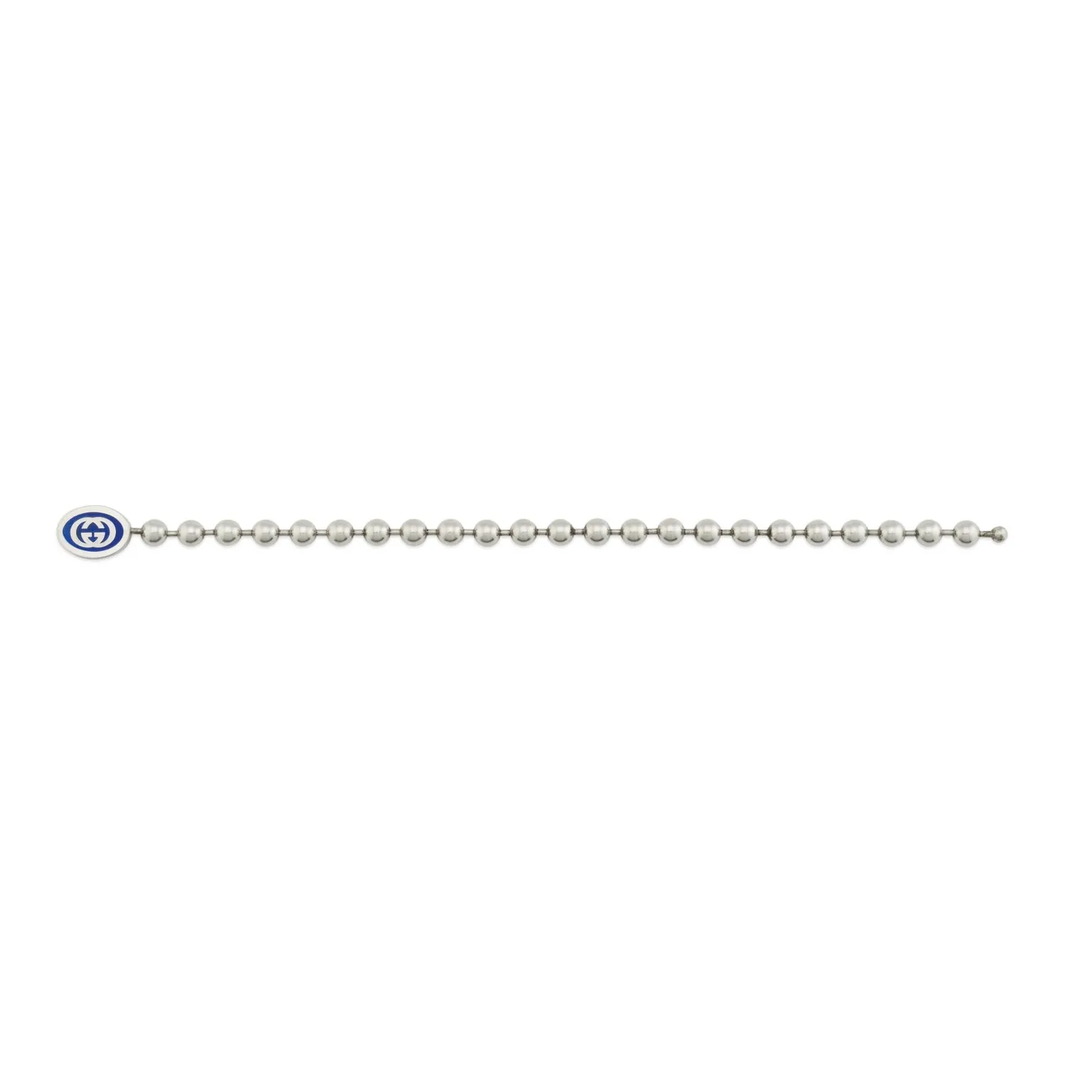 Gucci Interlocking Boule Chain Sterling Silver Blue Enamel Bracelet D sold by Jura Watches product image thumbnail 2