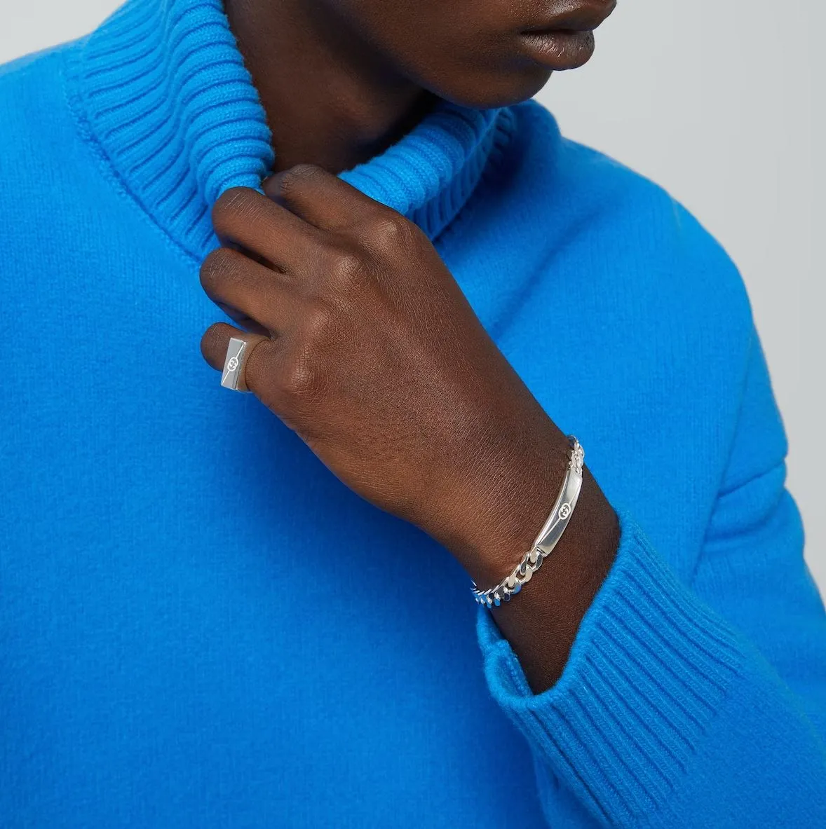 Gucci Interlocking Sterling Silver Bracelet sold by Jura Watches product image thumbnail 4