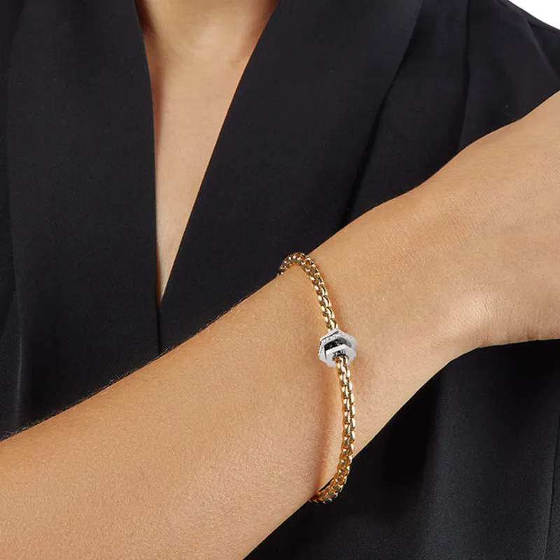 Fope Ex-Display Eka 18ct Yellow Gold 0.15ct Diamond Bracelet sold by Jura Watches product image thumbnail 5