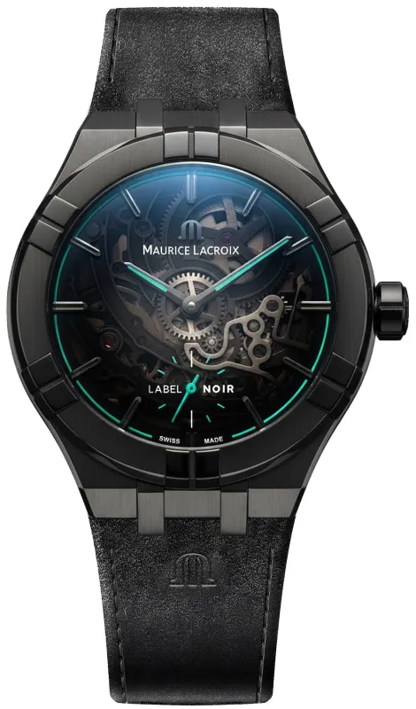 Maurice Lacroix Aikon Label Noir Manufacture Skeleton Limited Edition Watch made by Maurice Lacroix