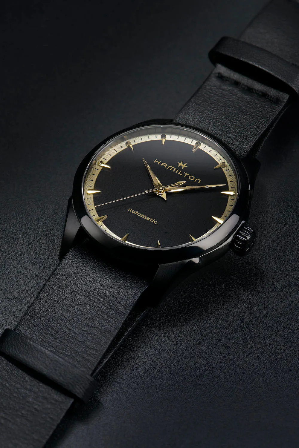 Hamilton Watch Jazzmaster Auto Black & Gold D sold by Jura Watches product image thumbnail 2