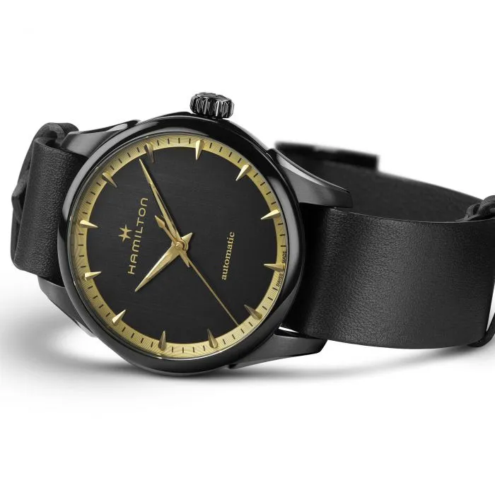 Hamilton Watch Jazzmaster Auto Black & Gold D sold by Jura Watches product image thumbnail 5