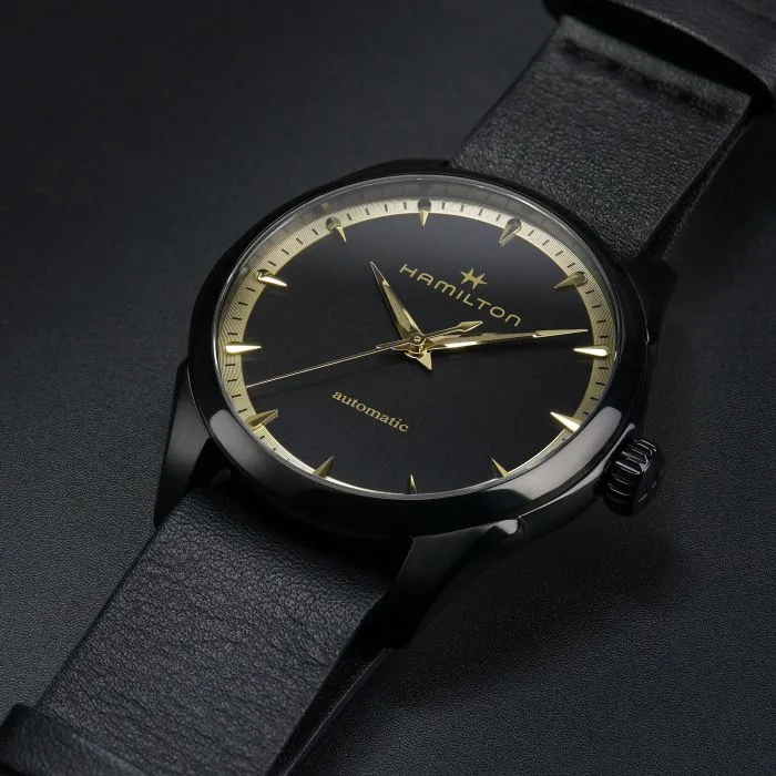 Hamilton Watch Jazzmaster Auto Black & Gold D sold by Jura Watches product image thumbnail 4