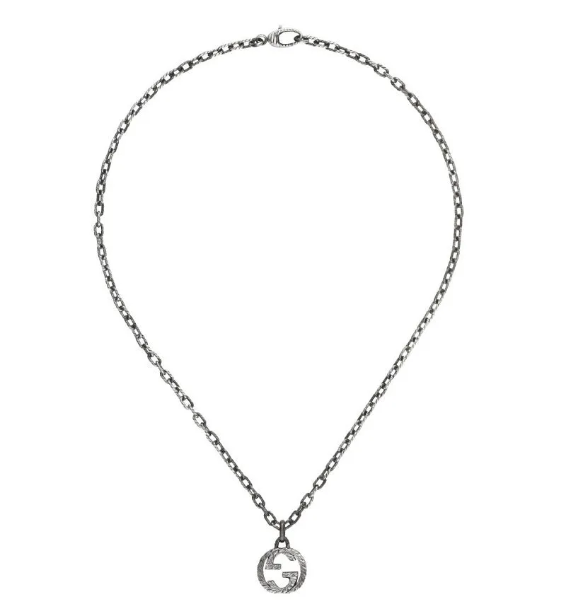 Gucci Interlocking Aged Sterling Silver Pendant sold by Jura Watches product image thumbnail 2