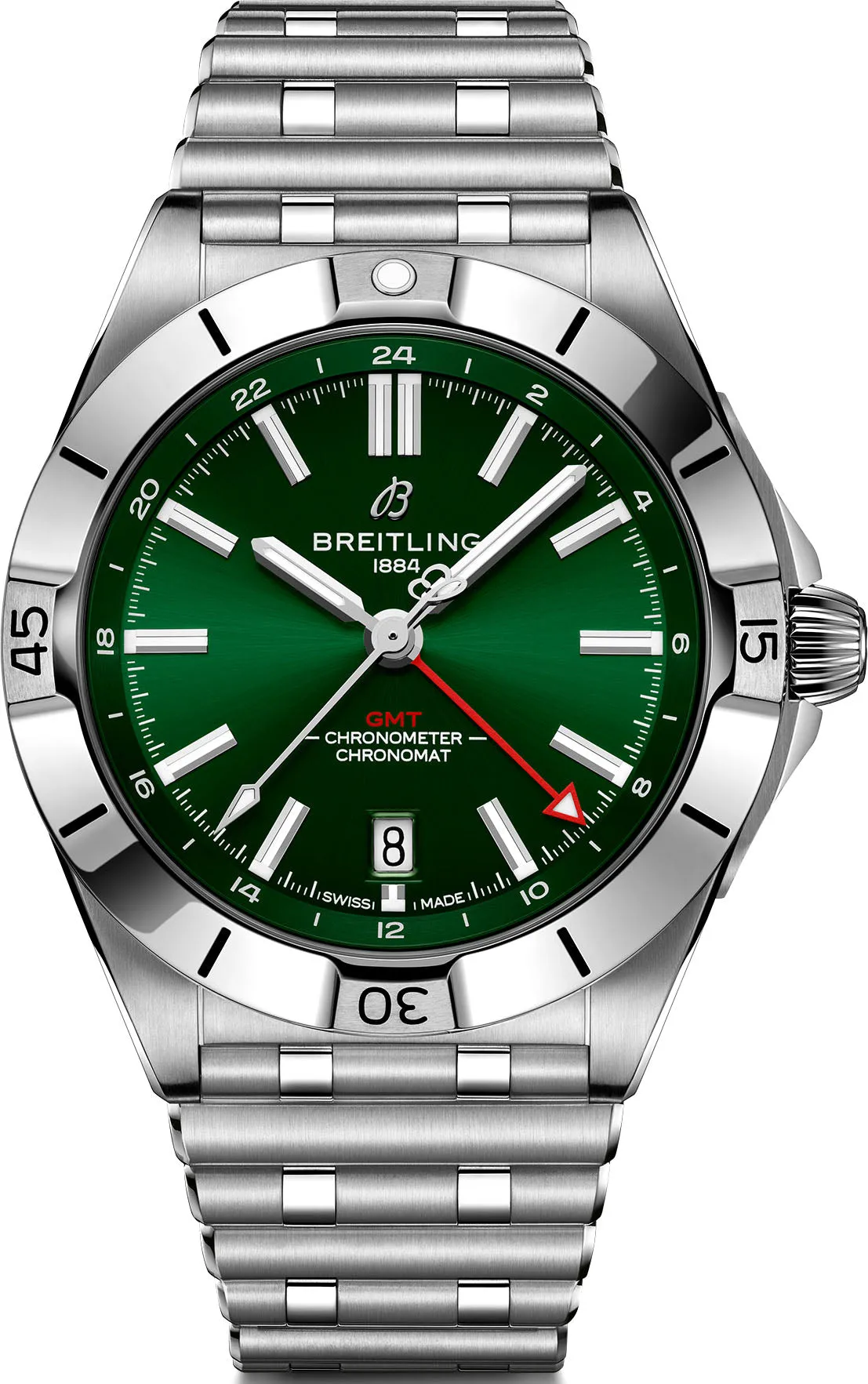 Breitling Chronomat Automatic GMT 40 Green Watch sold by Jura Watches