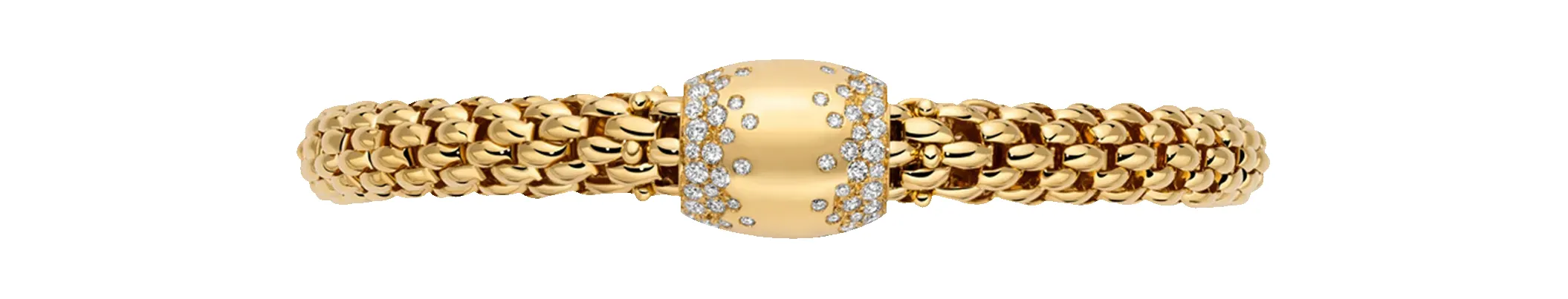 Fope 18ct Yellow Gold 1.07ct Diamond Love Nest Flex'it Bracelet sold by Jura Watches product image thumbnail 2