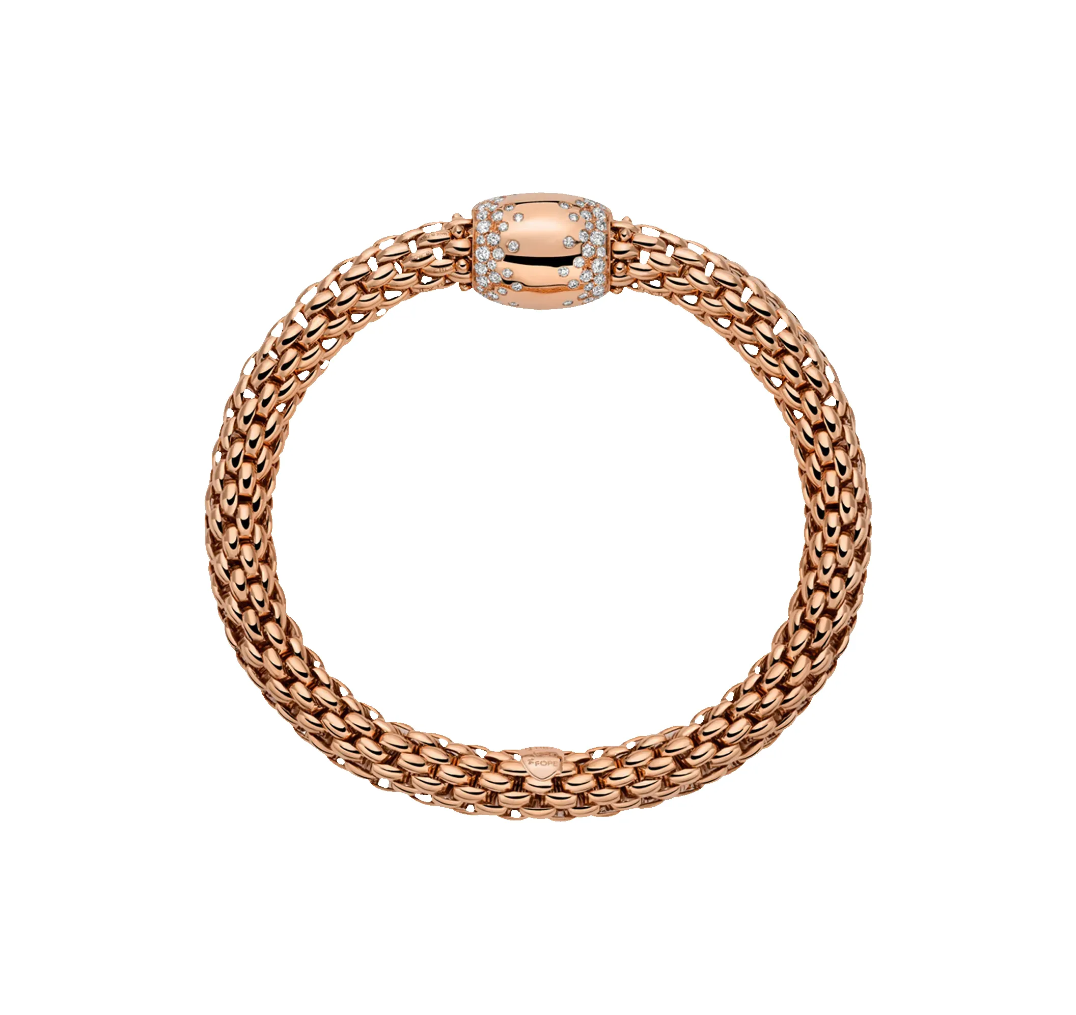 Fope 18ct Rose Gold 1.07ct Diamond Love Nest Flex'it Bracelet sold by Jura Watches product image thumbnail 2