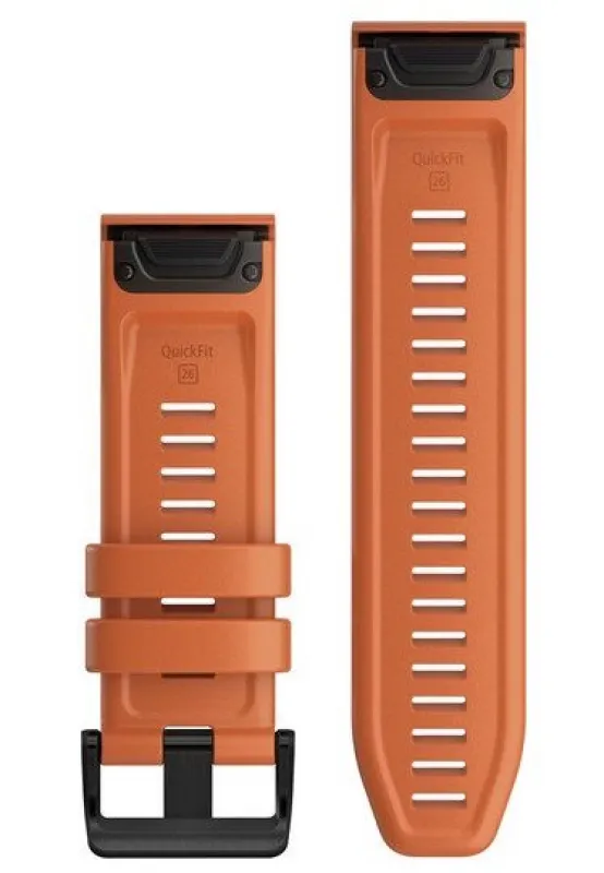 Garmin Strap QuickFit 26 Ember Orange Silicone made by Garmin
