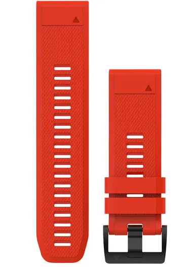 Garmin Strap QuickFit 26 Amp Flame Red Silicone D sold by Jura Watches