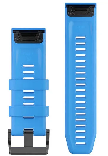 Garmin Strap QuickFit 26 Amp Cyan Blue Silicone sold by Jura Watches
