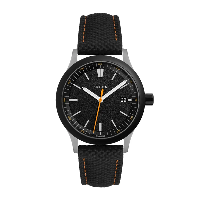 Fears Redcliff 39.5 Date ES Rubber Strap Watch made by Jura Watches