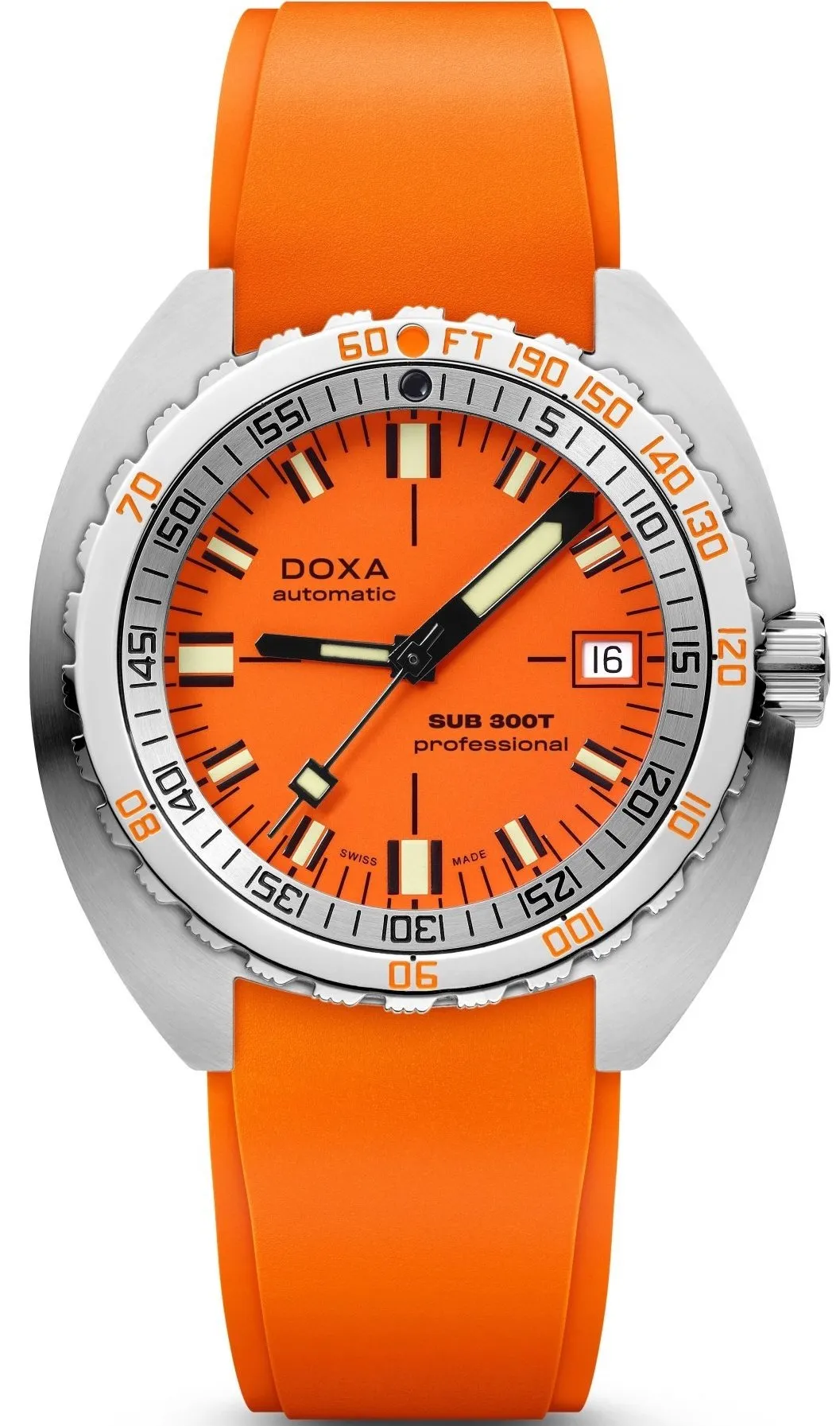 Doxa Sub 300T Professional Rubber Watch sold by Jura Watches