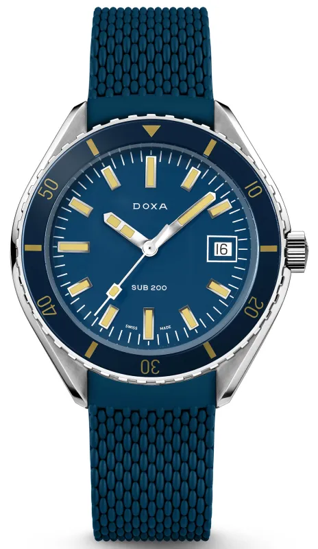 Doxa Sub 200 Caribbean Rubber Watch made by Jura Watches
