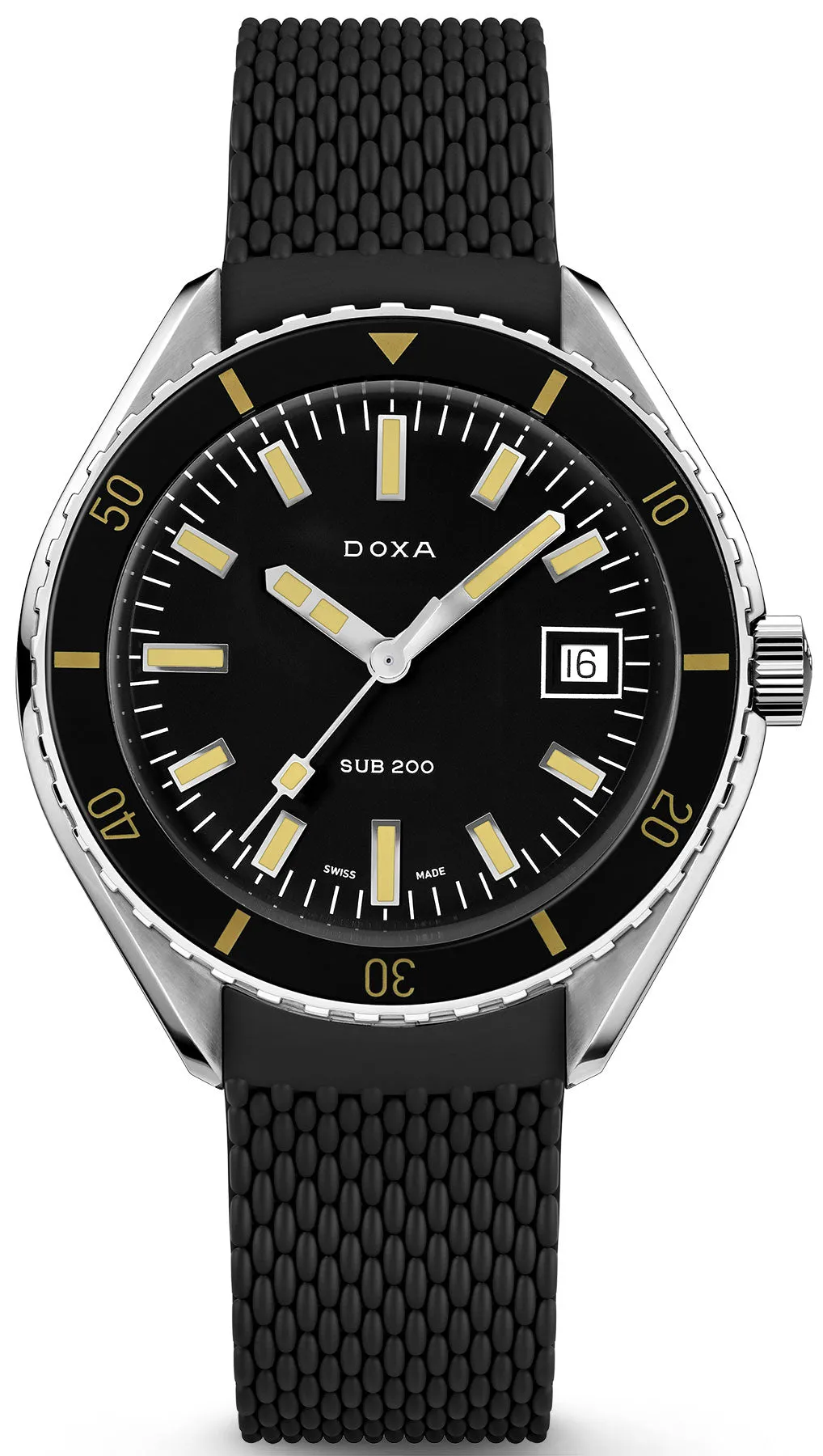 Doxa Sub 200 Sharkhunter Rubber Watch sold by Jura Watches