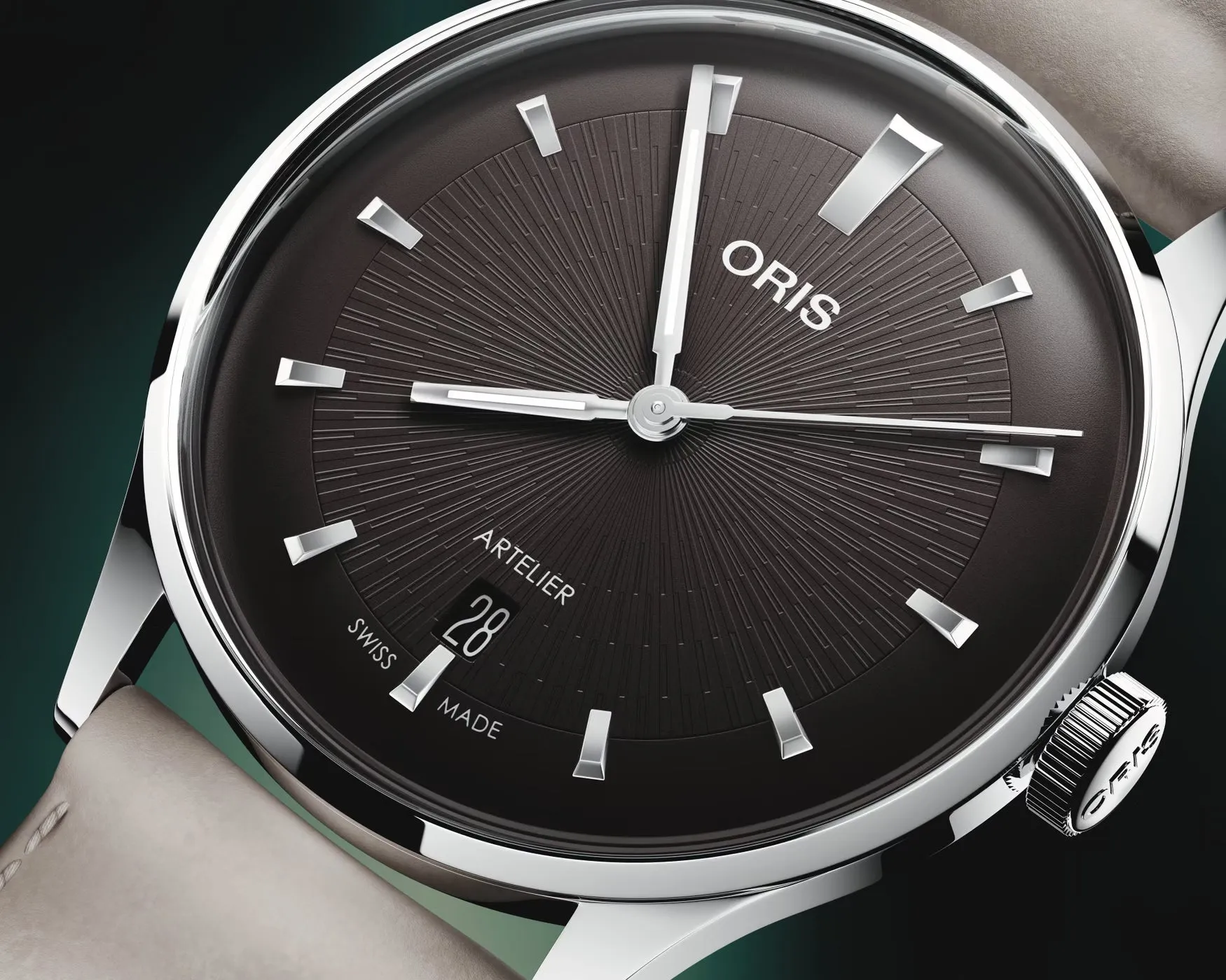 Oris Artelier Date 38mm Brown Leather Watch sold by Jura Watches product image thumbnail 3