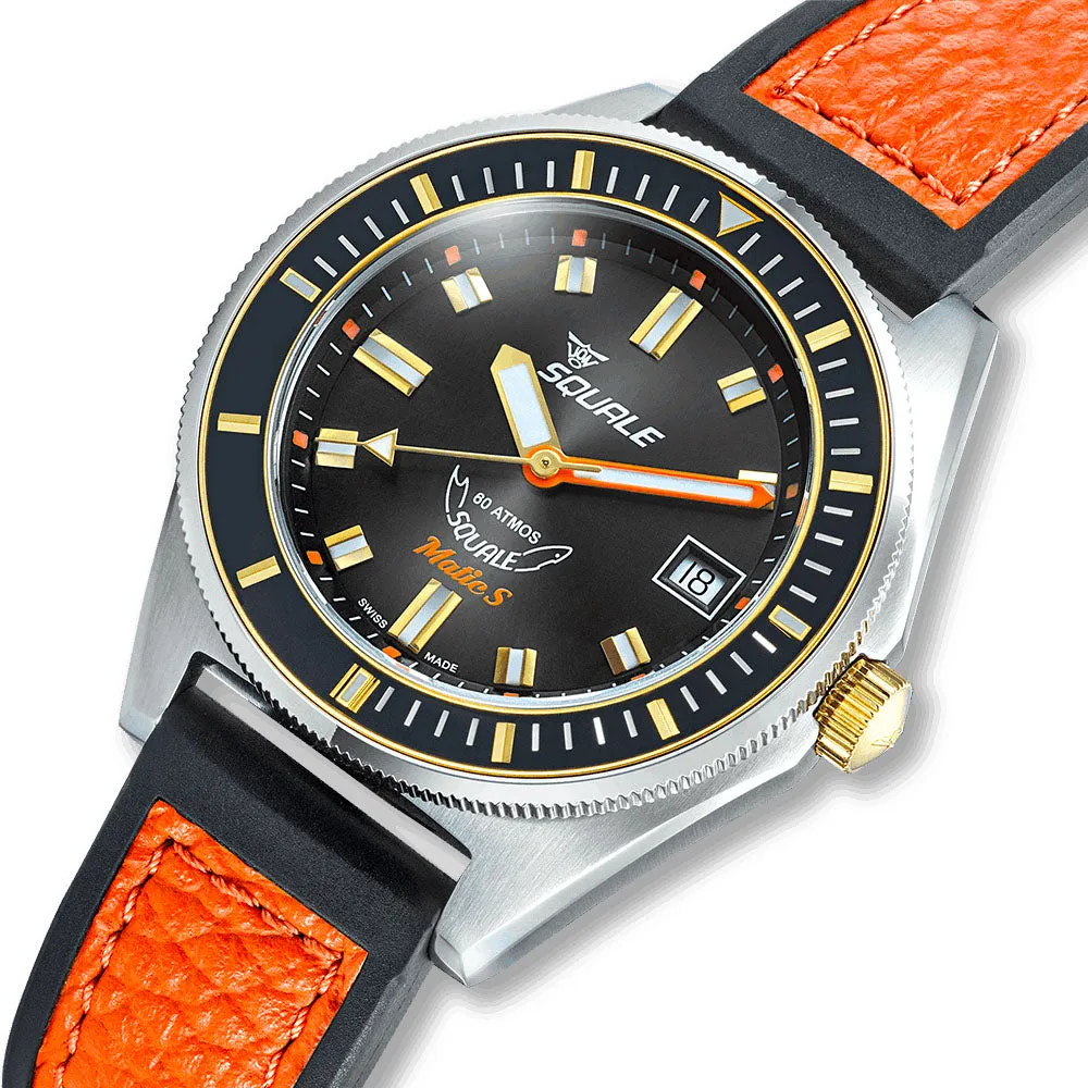 Squale Matic S Two Tone HydroLeather Watch sold by Jura Watches product image thumbnail 3