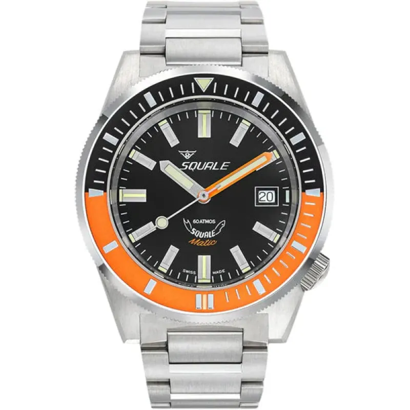 Squale Watch Matic Satin Orange made by Jura Watches