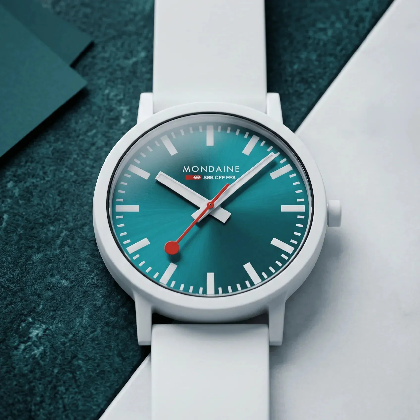 Mondaine Essence Teal Limited Edition Watch sold by Jura Watches product image thumbnail 4