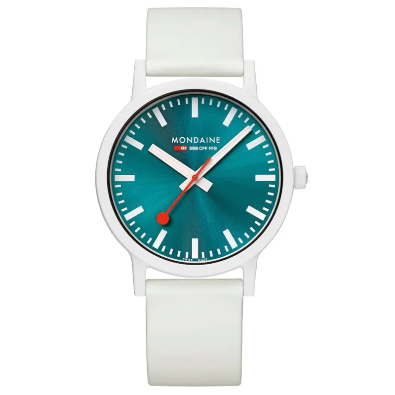 Mondaine Essence Teal Limited Edition Watch made by Mondaine