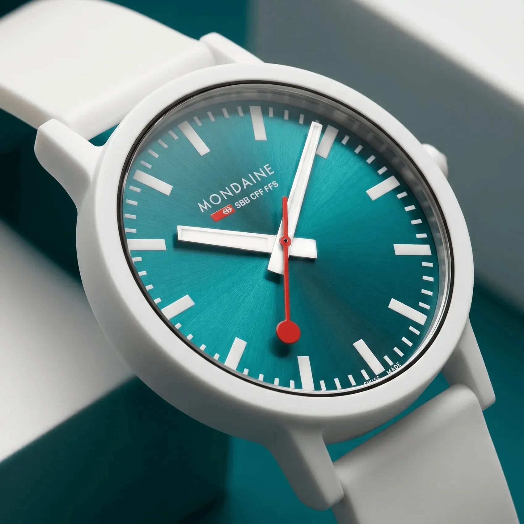 Mondaine Essence Teal Limited Edition Watch sold by Jura Watches product image thumbnail 3