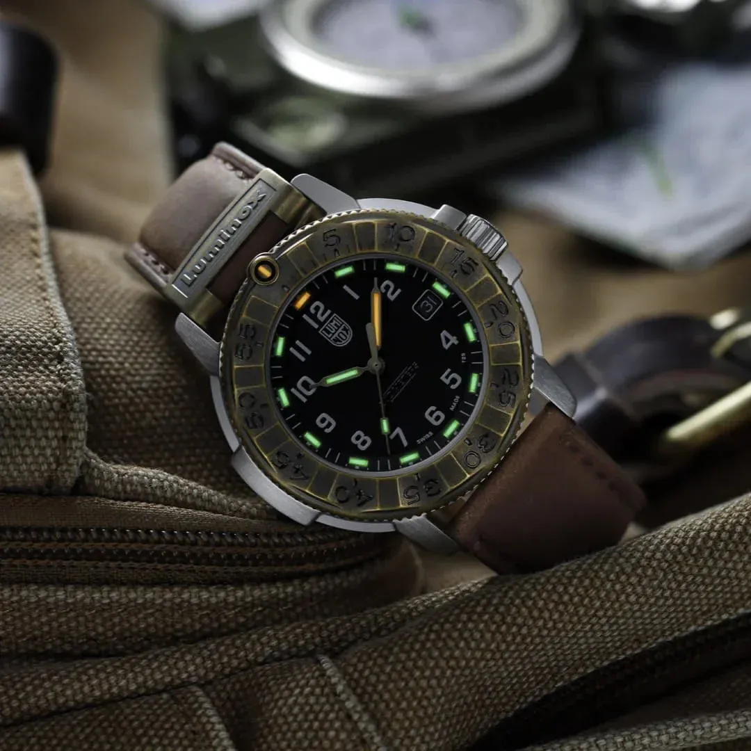 Luminox Adventure 1300 Series Watch Brown Leather sold by Jura Watches product image thumbnail 3