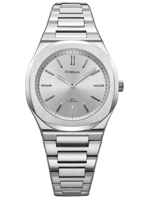 D1 Milano Silver Mellow Ultra Thin Watch made by Jura Watches