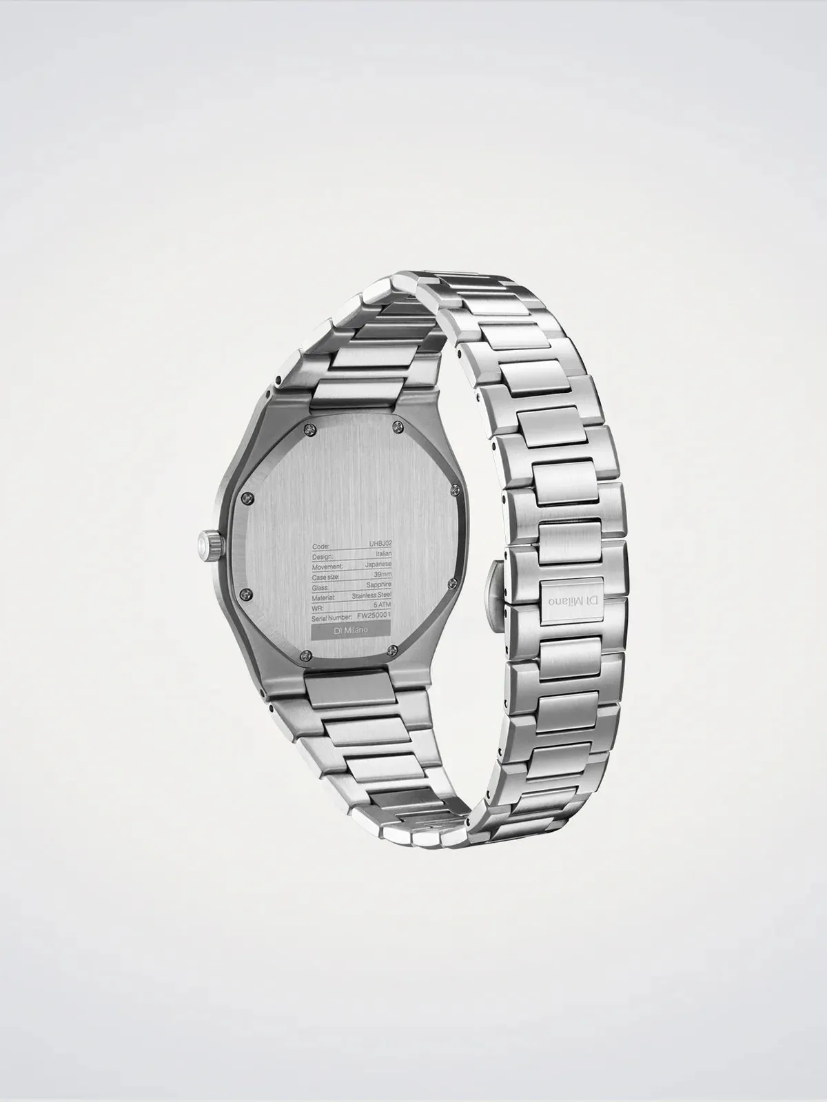 D1 Milano Groovy Silver Ultra Thin Watch sold by Jura Watches product image thumbnail 4