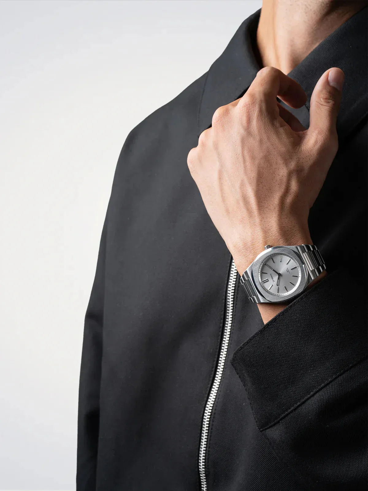 D1 Milano Groovy Silver Ultra Thin Watch sold by Jura Watches product image thumbnail 5