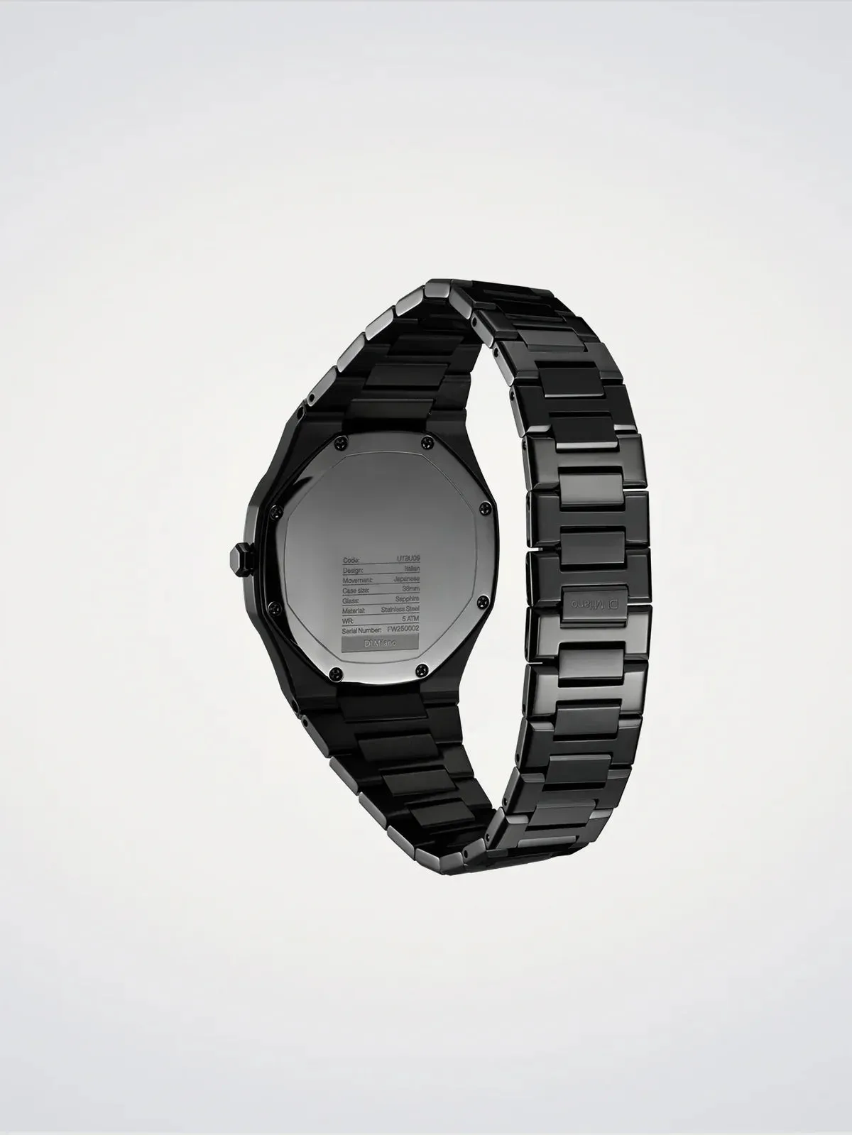 D1 Milano Black Mirror Ultra Thin Watch sold by Jura Watches product image thumbnail 4