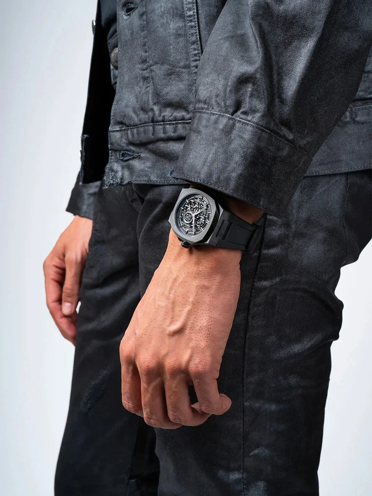 D1 Milano Jet Black Skeleton Watch sold by Jura Watches product image thumbnail 5