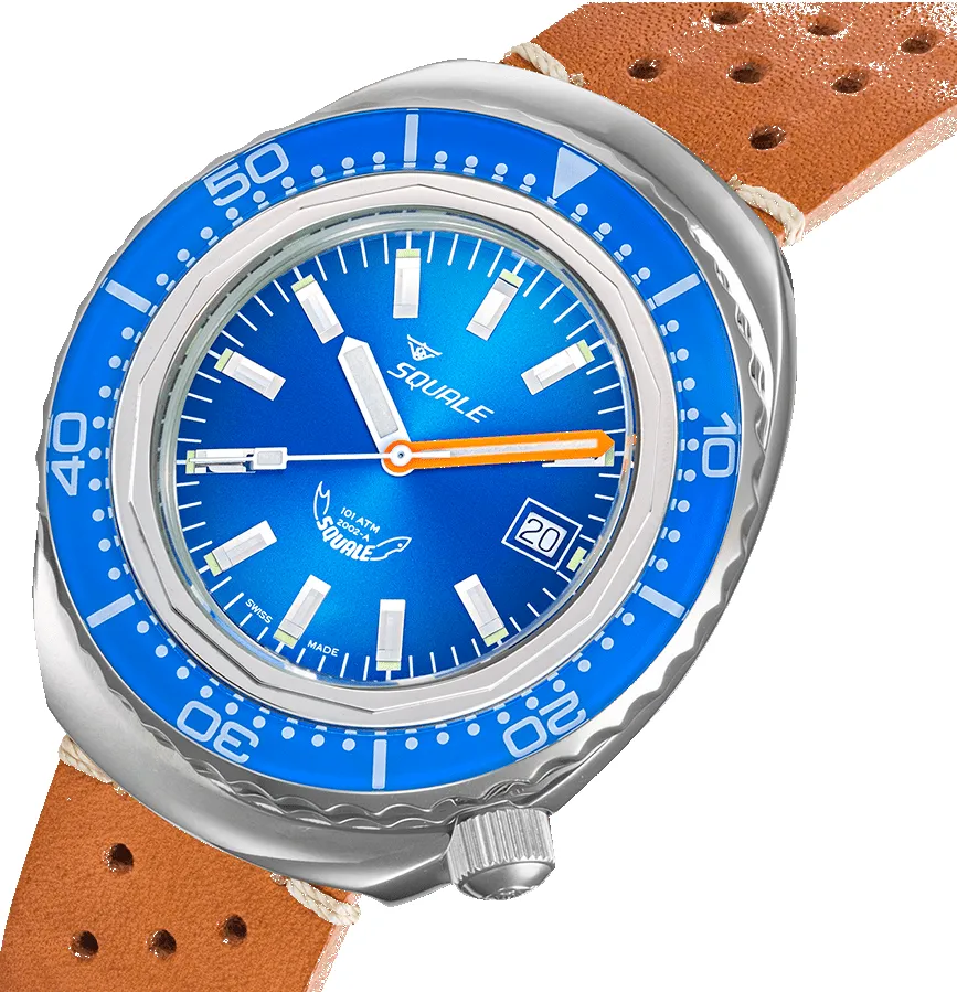 Squale 2002 Blue Leather Watch sold by Jura Watches product image thumbnail 3
