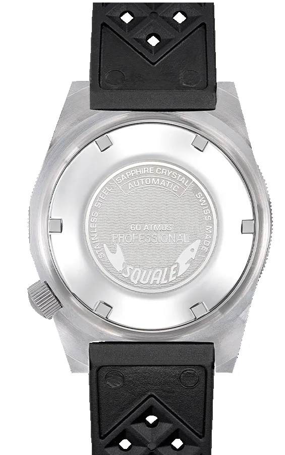 Squale Matic Satin Black Rubber Watch sold by Jura Watches product image thumbnail 2