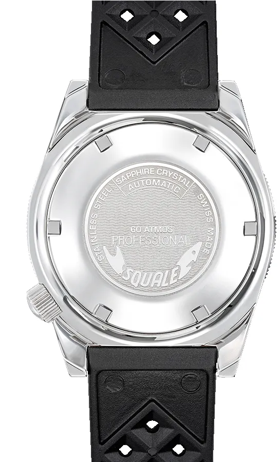 Squale Matic Grey Rubber Watch sold by Jura Watches product image thumbnail 2