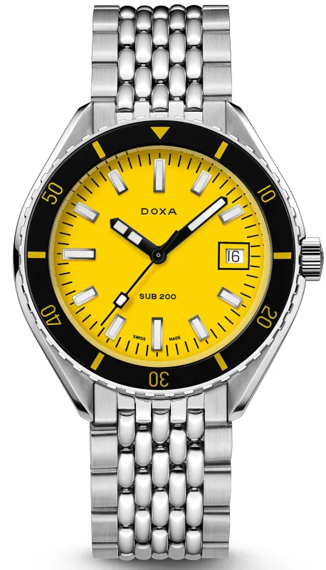 Doxa Sub 200 Divingstar Bracelet Watch made by Jura Watches